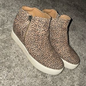 Leopard Print Platform Sneakers